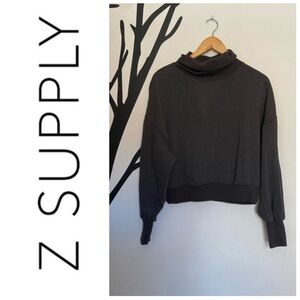 Z Supply cowl neck balloon sleeve sweatshirt